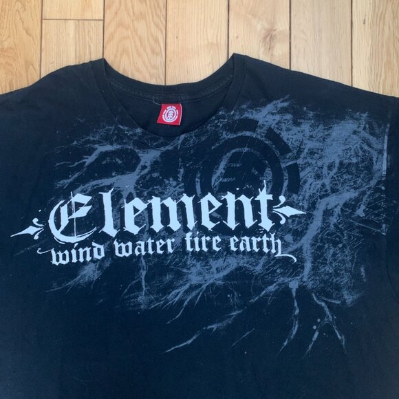 Vintage Y2K Element Tee Men's XL Black Made to Endure Bam Skating Biking Street - Picture 2 of 7